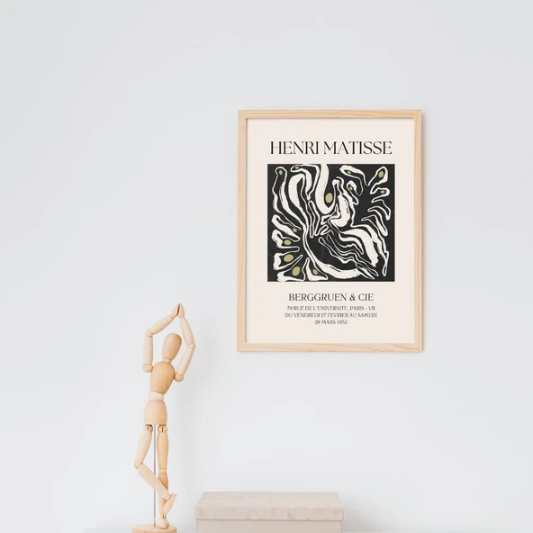 Henri Matisse Duvar Tablosu Çerçeveli 2'lü Set Ahşap Renk 30 x 42 Boyut/Ebat ürün görseli 1