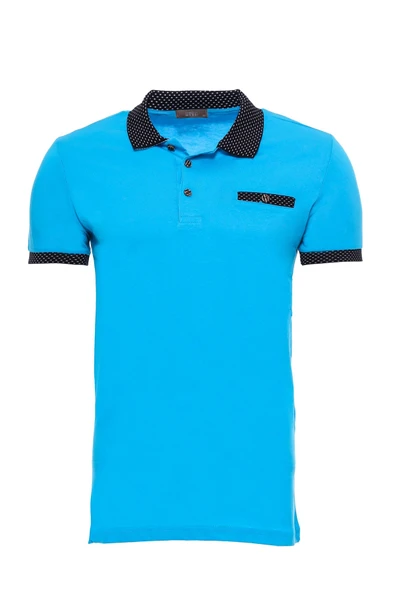 Polo Yaka Turkuaz T-shirt - Wessi ürün görseli 1