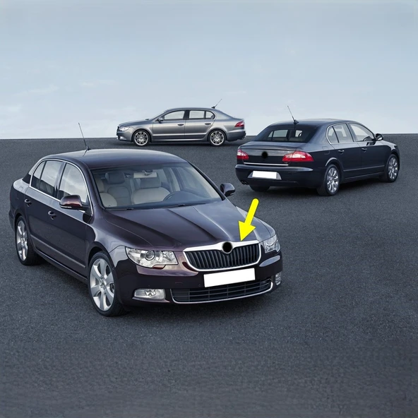 Skoda Superb 2009-2013 Ön Kaput Ucu Panjur Üst Çıtası 3T0853633 ürün görseli 1