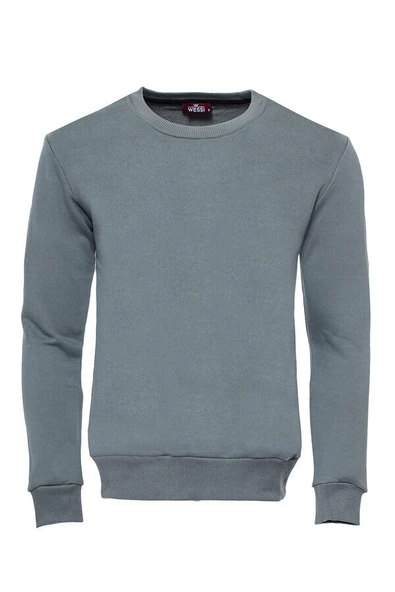 Haki Desensiz Bisiklet Yaka Sweatshirt - Wessi ürün görseli 1