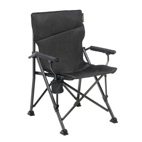 Uquip Roxy Comfort+ Black Edition Yüksek Konforlu Katlanır Kamp Sandalyesi ürün görseli 1