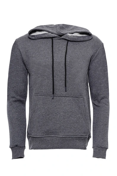 Kapşonlu Cepli Düz Füme Erkek Sweatshirt - Wessi ürün görseli 1