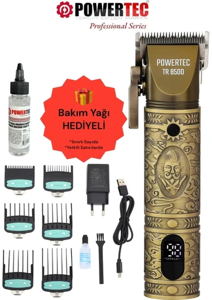 Powertec TR-8500 Kablosuz Saç ve Sakal Tıraş Makinesi ürün görseli 1