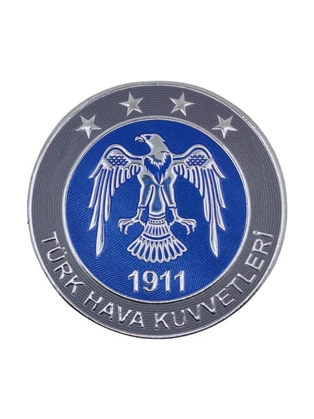 Türk Hava Kuvvetleri 3D Arması, 9.5 cm Yeni Tip, Cırtlı, Standart Ölçü, ürün görseli 1
