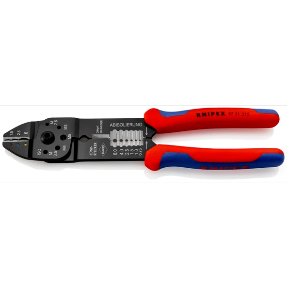 KNIPEX Pabuç Sıkma ve Kablo Sıyırma Pensesi (9721215) ürün görseli 1