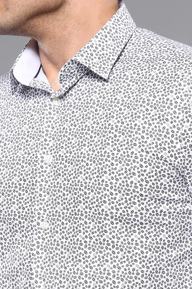 Desenli Slim Fit Gömlek | Wessi - Resim 4