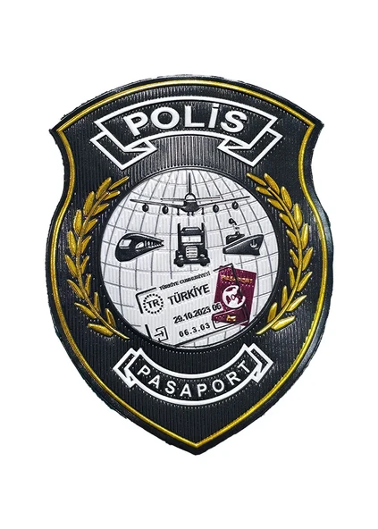 Pasaport Polis Kol Arması 3D Plastik Tpu, Yeni Tip, Cırtlı, Standart Ölçü, ürün görseli 1