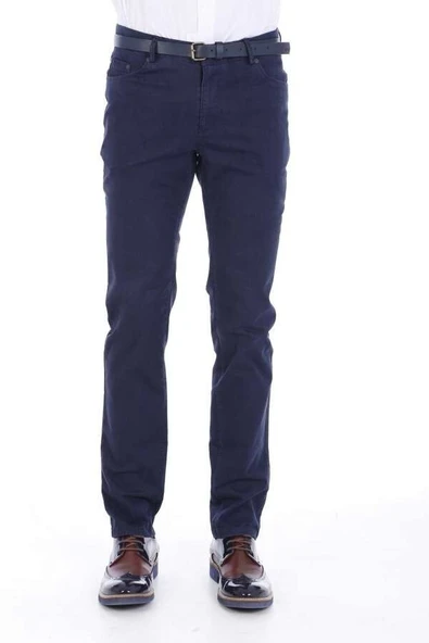 Pamuk 5 Cepli Lacivert Slim Fit Erkek Pantolon - Wessi ürün görseli 1