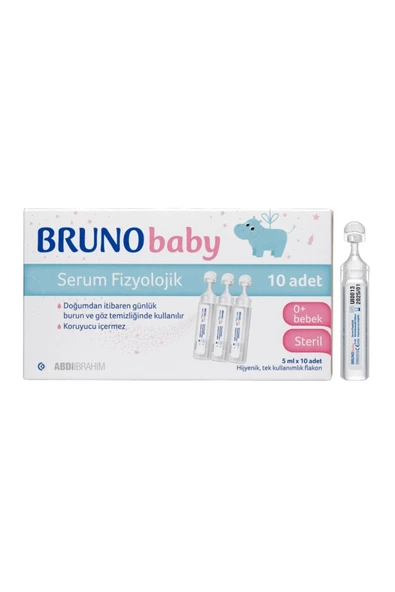 Bruno Baby Serum Fizyolojik 5 ml x 10 Flakon ürün görseli 1