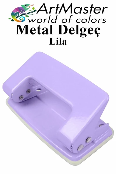 Lila Delgeç Metal 1 Adet 10 Sayfa Enerji Tasaruflu Delegeç Perfaratör Kağıt Delgeci 1 Paket ürün görseli 1