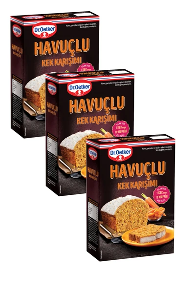 Dr. Oetker Havuçlu Kek Karışımı 496 gr x 3 Adet ürün görseli 1