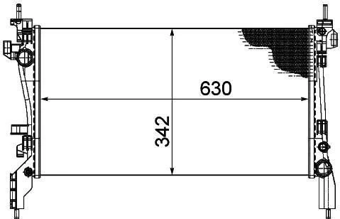 Fiat Fiorino Motor Radyatörü (2007-2024) 51790636 161824 1.3 ürün görseli 1