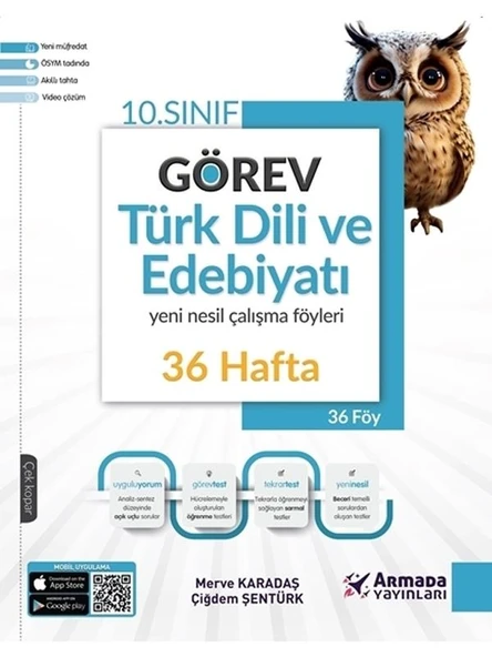 ARMADA 10.SINIF GÖREV TÜRK DİLİ VE EDEBİYATI YENİ NESİL ÇALIŞMA FÖYLERİ 36 HAFTA *YENİ* ürün görseli 1