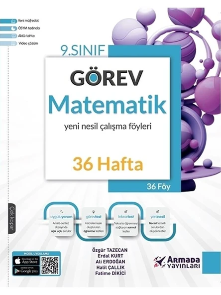 ARMADA 9.SINIF GÖREV MATEMATİK ÇALIŞMA FÖYLERİ (36 HAFTA) *YENİ* ürün görseli 1