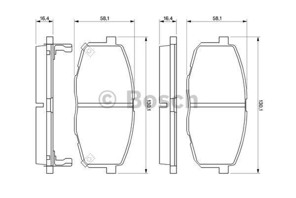 Hyundai Kona Ön Fren Balatası (2022-2024) 581011HA00 0986424811 1.0, 1.6 ürün görseli 1