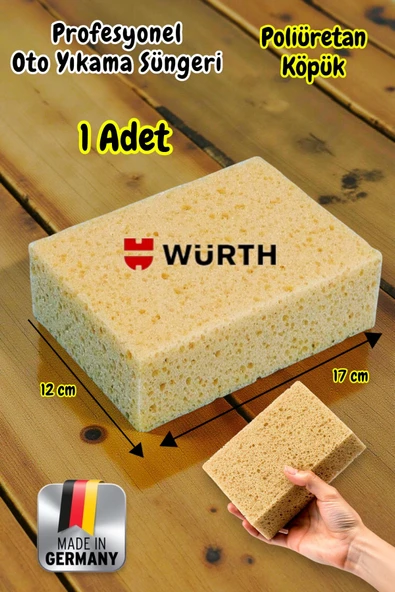 Technow Würth 17x12x6cm Made in Germany Otomobil Oto Yıkama Parlatma Süngeri ürün görseli 1