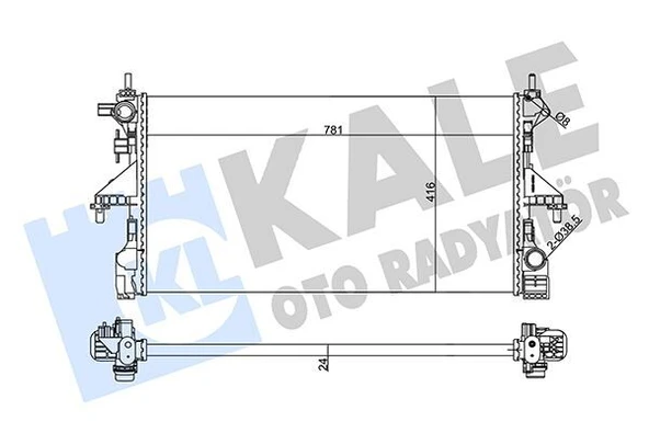 KALE RADYATÖR EURO 6  FIAT DUCATO 2015-- 2.0 2.2 CITROEN JUMPER  PEUGEOT BOXER ürün görseli 1