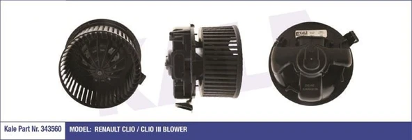 KALE KALORİFER MOTORU (BLOWER) 12V RENAULT CLIO / CLIO III OTOMATİK KLİMALI ürün görseli 1
