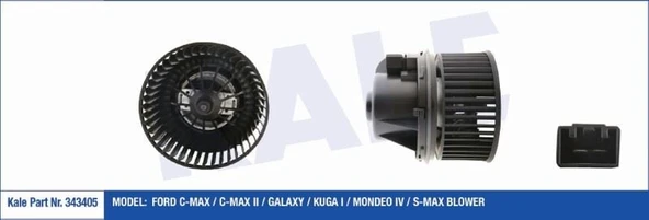 KALORİFER MOTORU (BLOWER) 12V FORD C-MAX / C-MAX II / GALAXY / KUGA I / MONDEO IV / S-MAX ürün görseli 1