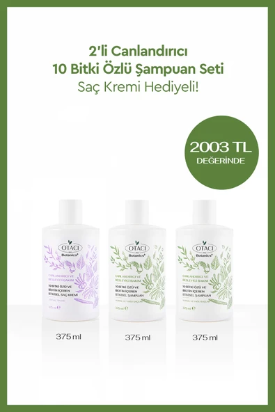 Otacı 10 Bitki Özlü Şampuan&Saç Kremi Seti ürün görseli 1