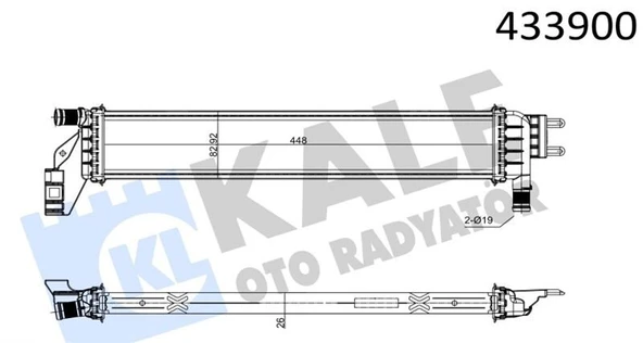 KALE RADYATÖR DACIA DUSTER II ; LOGAN II ; SANDERO II LT 1.5DCI (LT ARA SOĞUTUCU) ürün görseli 1