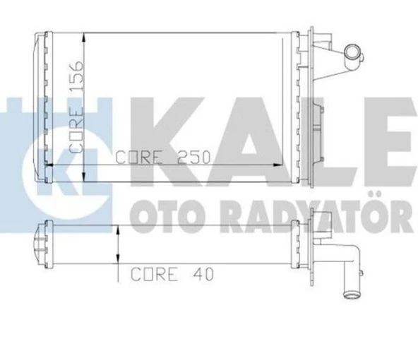 KALE KALORİFER RADYATÖRÜ TEMPRA 1.6 S/SX/SXA 2 SIRA AL+PL SİSTEM ürün görseli 1