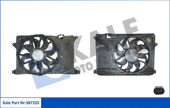 KALE 12V DAVLUMBAZLI FAN MOTORU OPEL MOKKA ürün görseli 1