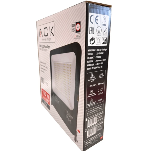 Ack Led Projektör 150W Beyaz AT62-19432 - Resim 5