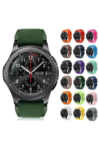 Samsung Gear S3 Frontier Classic ve Watch Silikon Kordon Kayış ürün görseli 1