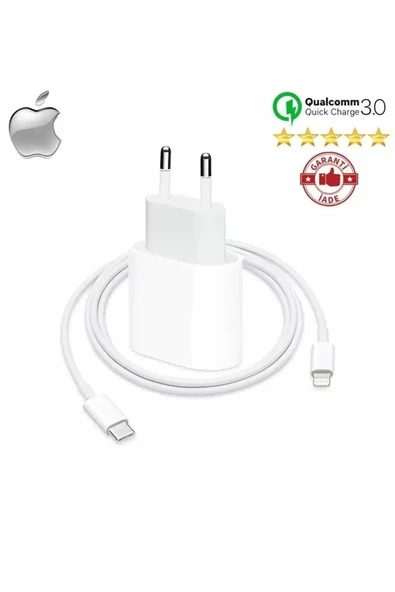 Apple Iphone Tüm Serilerle Uyumlu Hızlı Şarj Aleti Kablo Adaptör Set 11 12 ürün görseli 1