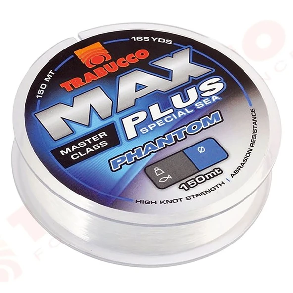 Trabucco Max Plus Phantom 150m Monofilament  Olta Misinası  0.22mm - 4.9kg ürün görseli 1
