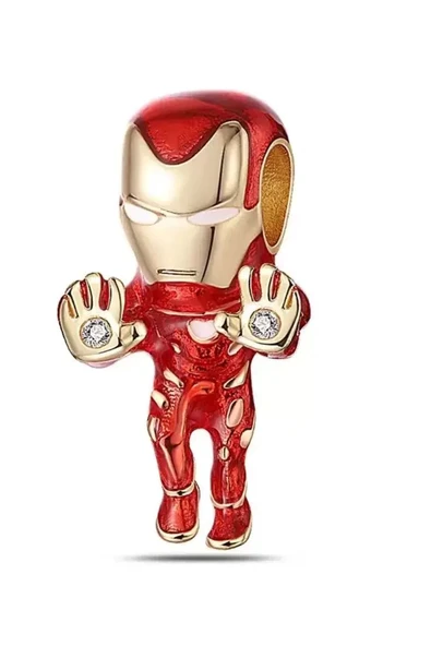 Marvel The Avengers Iron Man Gümüş Kaplama Charm ürün görseli 1