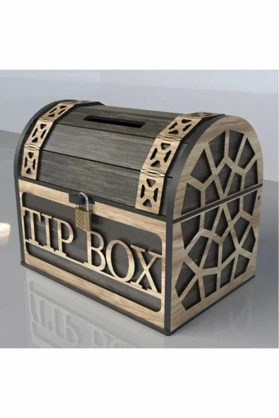 Klitli Tip Box Bahşiş Kutusu ve Kumbara Sandık Tipi Tipbox ürün görseli 1