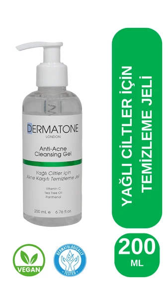 DERMATONE Anti-acne Cleansing | Yağlı Ciltler Için Arındırıcı Akne Ve Sivilce Karşıtı Temizleme Jeli ürün görseli 1