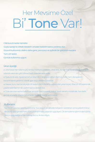 DERMATONE Anti-blemish Cleansing Gel | Leke Karşıtı Cilt Temizleme Jeli | Niacinamide, Vitamin C, Allantoin ürün görseli 1