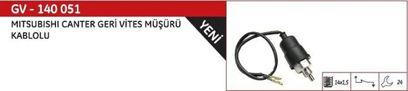 KLF GERİ VİTES MÜŞÜRÜ KABLOLU MITSUBISHI CANTER ürün görseli 1