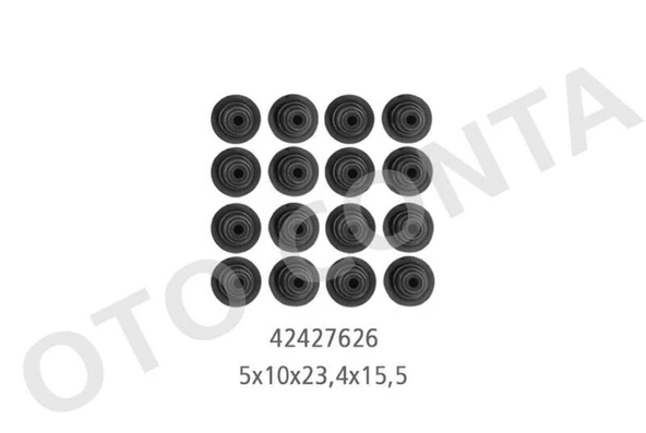OTOCONTA SUBAP LASTIGI 5MM 16'LI TK. FIAT LINEA DOBLO 1.6 198 A2.000-263 A3.000 ürün görseli 1