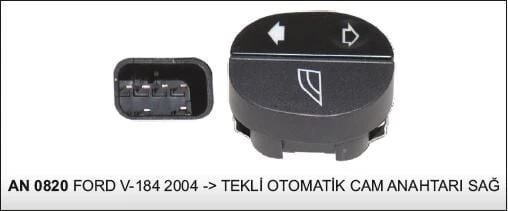 DODO CAM KALDIRMA KAPAMA ANAHTARI TEKLİ FORD TRANSIT V184 04-> 6 PİN ürün görseli 1