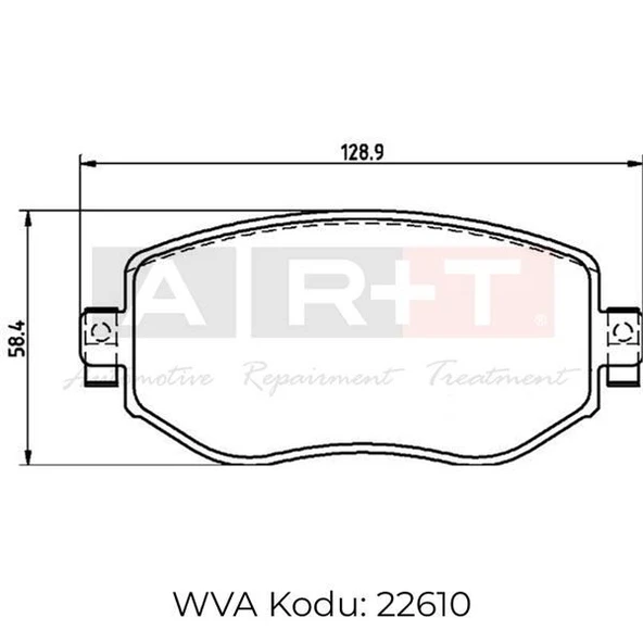 ART ÖN BALATA RENAULT MEGANE IV MEGANE IV GRANDTOUR 1.2 1.5 1.6 (15-) ürün görseli 1