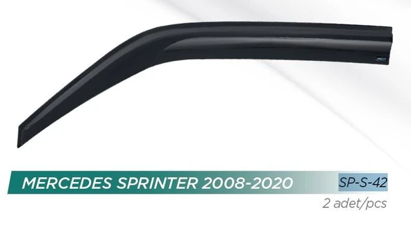SUNPLEKS CAM RÜZGARLIĞI MERCEDES SPRINTER 2008-2017 VW CRAFTER ÖN SPORT STYLE ürün görseli 1