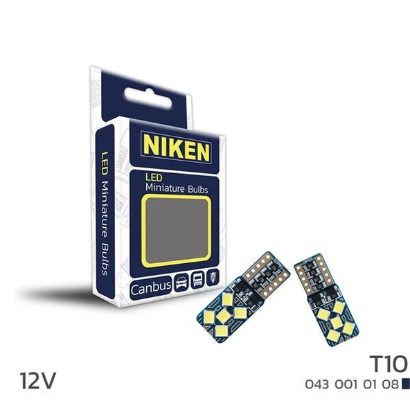 NIKEN LED AMPUL T10 CANBUS PARK LEDİ 10 LEDLİ 12V ürün görseli 1