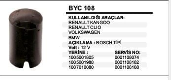 DODO GÖVDELİ YASTIK12V RENAULT KANGOO / CLIO / VW / BMW BOSCH TİP ürün görseli 1