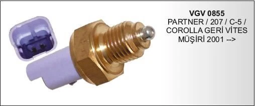 VERTEX GERİ VİTES MÜŞÜRÜ PEUGEOT PARTNER / 207 / CITROEN C5 / TOYOTA COROLLA 2001-> ürün görseli 1