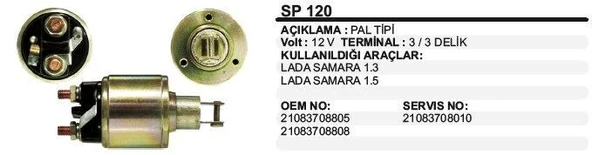 REMARK MARŞ OTOMATİĞİ 12V LADA SAMARA1.3 1.5 3 DELİK PAL TİP ürün görseli 1
