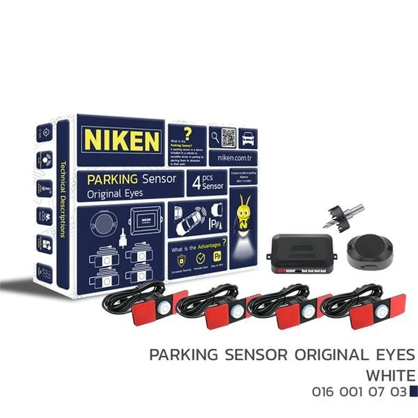 Niken Ses İkazlı Park Sensörü Beyaz ürün görseli 1