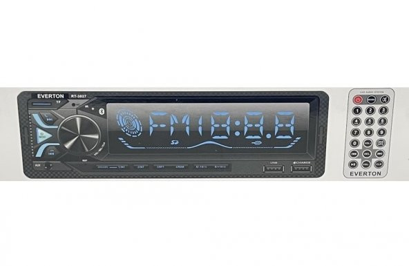 Everton RT-3027 ÇİFT USBli USB-SD-FM-AUX- Bluetooth Oto Teyp 4x60 Watt ürün görseli 1