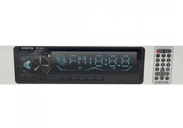 Everton RT-3025 ÇİFT USBli USB-SD-FM-AUX- Bluetooth Oto Teyp 4x60 Watt ürün görseli 1