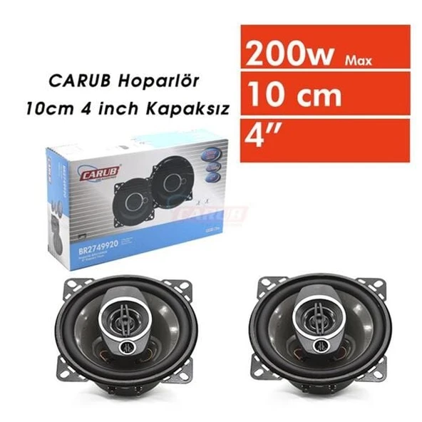 CARUB HOPARLÖR 10 CM 4 inc KAPAKSIZ YUVARLAK ürün görseli 1