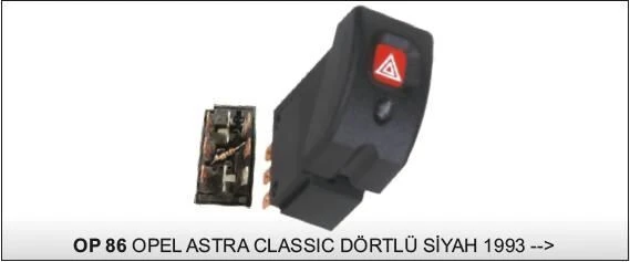 KOBE FLAŞÖR ANAHTARI SİYAH OPEL ASTRA CLASSIC ürün görseli 1