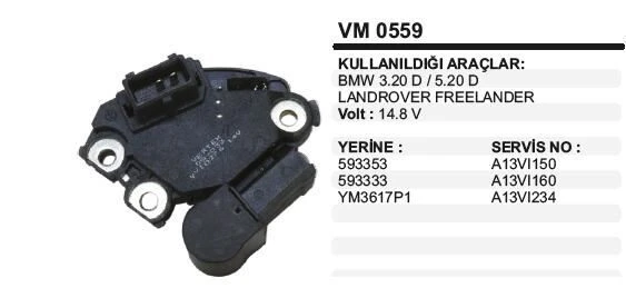 VERTEX KONJEKTÖR BMW 5.20/3.20 DİZEL LANDROVER ürün görseli 1